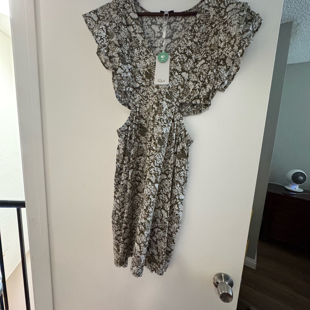 Rails Black and White Floral Dress